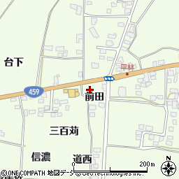 福島県喜多方市関柴町平林前田1078周辺の地図