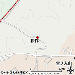 福島県伊達郡川俣町鶴沢松作周辺の地図