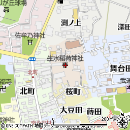 生水稲荷神社周辺の地図