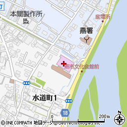 燕市文化会館　大ホール周辺の地図