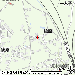 福島県福島市松川町脇原周辺の地図