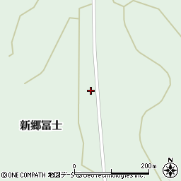 福島県西会津町（耶麻郡）新郷大字冨士（二本木）周辺の地図