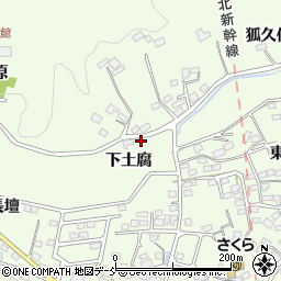 福島県福島市松川町下土腐周辺の地図