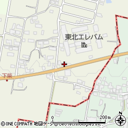 福島県喜多方市関柴町下柴市道上517-2周辺の地図