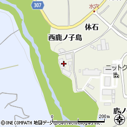 福島県福島市飯野町明治西鹿ノ子島周辺の地図