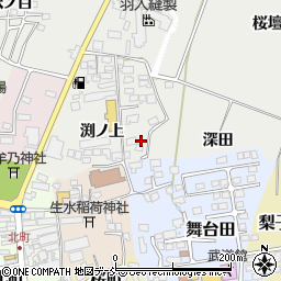 福島県喜多方市岩月町喜多方深田周辺の地図