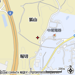 福島県福島市松川町金沢（狐山）周辺の地図