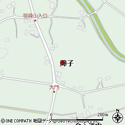 福島県福島市松川町水原障子周辺の地図