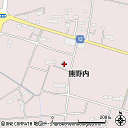 福島県南相馬市原町区信田沢熊野内周辺の地図