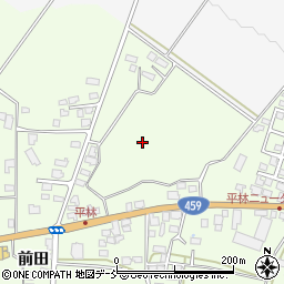 福島県喜多方市関柴町平林関田周辺の地図