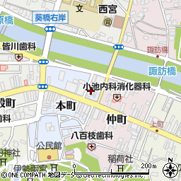 第四北越銀行加茂本町出張所周辺の地図
