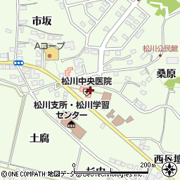 福島県福島市松川町土腐周辺の地図