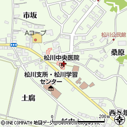 福島県福島市松川町（土腐）周辺の地図