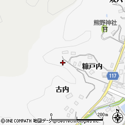 福島県伊達郡川俣町東福沢糠戸内山周辺の地図