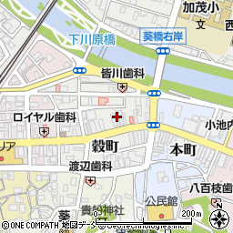 新潟県加茂市穀町8周辺の地図