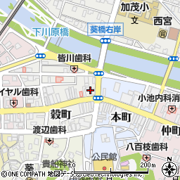 新潟県加茂市穀町8-27周辺の地図