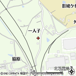 福島県福島市松川町一人子周辺の地図
