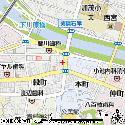新潟県加茂市穀町8-24周辺の地図