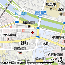 新潟県加茂市穀町8-19周辺の地図