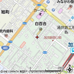 新潟県加茂市寿町周辺の地図