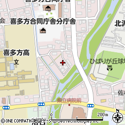 福島県喜多方市東桜ガ丘2丁目264周辺の地図