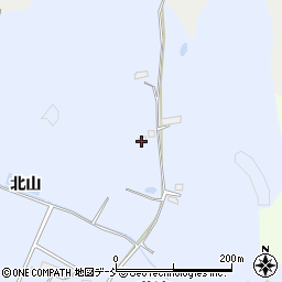 福島県南相馬市原町区下北高平北山周辺の地図