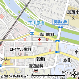 新潟県加茂市穀町6-21周辺の地図