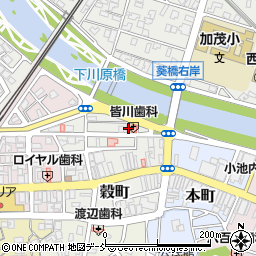 新潟県加茂市穀町6-18周辺の地図