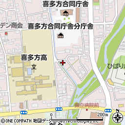 福島県喜多方市東桜ガ丘2丁目244周辺の地図