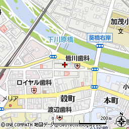 新潟県加茂市穀町6周辺の地図