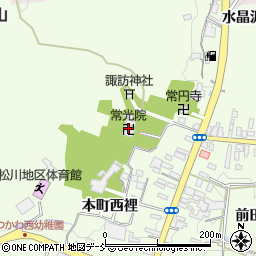 福島県福島市松川町（諏訪山）周辺の地図