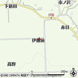 福島県福島市松川町伊藤前周辺の地図