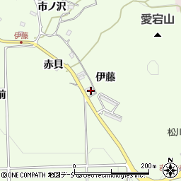 福島県福島市松川町伊藤周辺の地図