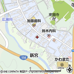 福島県伊達郡川俣町新中町周辺の地図