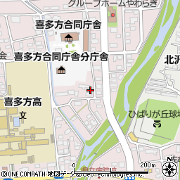 福島県喜多方市東桜ガ丘2丁目226周辺の地図