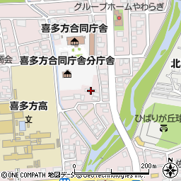 福島県喜多方市東桜ガ丘2丁目237周辺の地図