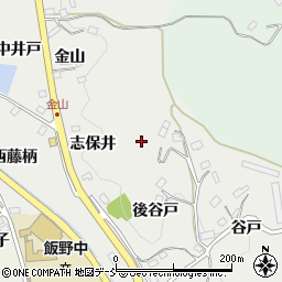 福島県福島市飯野町谷戸山周辺の地図