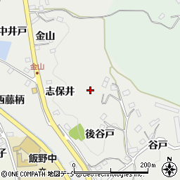 福島県福島市飯野町（谷戸山）周辺の地図