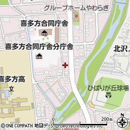 福島県喜多方市東桜ガ丘2丁目214周辺の地図