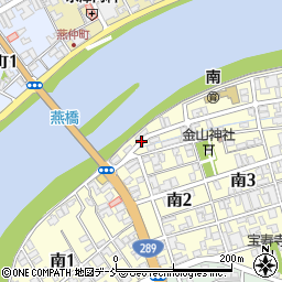 新潟県燕市南2丁目周辺の地図