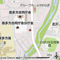 福島県喜多方市東桜ガ丘2丁目213周辺の地図