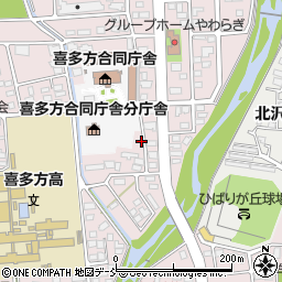 福島県喜多方市東桜ガ丘2丁目220周辺の地図