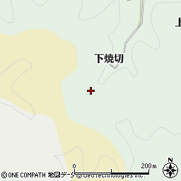 福島県伊達郡川俣町飯坂上焼切周辺の地図