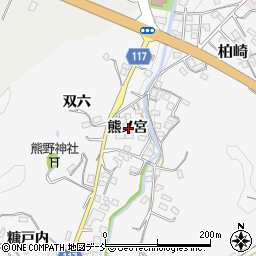 福島県伊達郡川俣町東福沢熊ノ宮周辺の地図