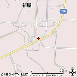 新潟県五泉市新屋301周辺の地図