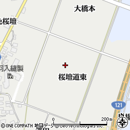 福島県喜多方市岩月町喜多方周辺の地図