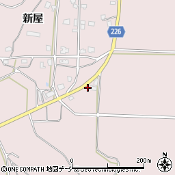 新潟県五泉市新屋322周辺の地図