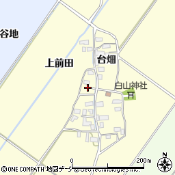 福島県喜多方市岩月町橿野上前田周辺の地図