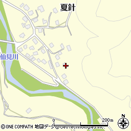 新潟県五泉市夏針199周辺の地図