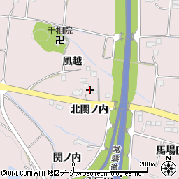 福島県南相馬市原町区信田沢北関ノ内周辺の地図